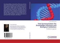 Portada del libro de Text Summarization for Knowledge Inference and Biological Validation