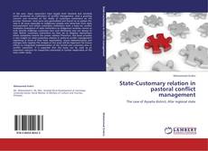 Capa do livro de State-Customary relation in pastoral conflict management 