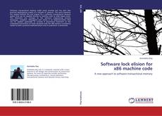 Buchcover von Software lock elision for x86 machine code