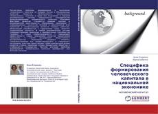 Специфика формирования человеческого капитала в национальной экономике kitap kapağı