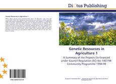 Copertina di Genetic Resources in Agriculture 1