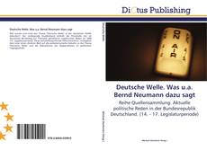 Bookcover of Deutsche Welle. Was u.a. Bernd Neumann dazu sagt