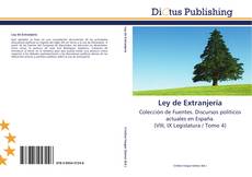 Buchcover von Ley de Extranjería