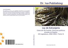 Bookcover of Ley de Extranjería