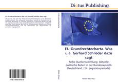 Portada del libro de EU-Grundrechtecharta. Was u.a. Gerhard Schröder dazu sagt