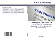 Finance (No. 3) Bill Vol. 10 kitap kapağı