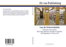 Couverture de Ley de Universidades