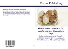 Portada del libro de Kinderarmut. Was u.a. Dr. Ursula von der Leyen dazu sagt