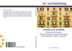 Couverture de Acceso a la vivienda