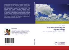 Couverture de Machine learning in agroecology