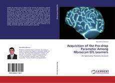 Acquisition of the Pro-drop Parameter Among Moroccan EFL Learners kitap kapağı