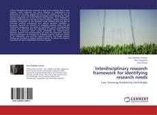 Buchcover von Interdisciplinary research framework for identifying research needs