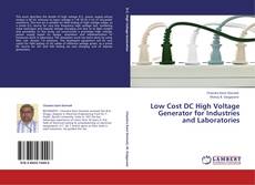 Buchcover von Low Cost DC High Voltage Generator for Industries and Laboratories