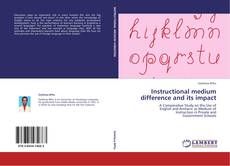 Bookcover of Instructional medium difference and its impact