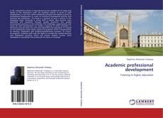Capa do livro de Academic professional development 