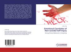 Buchcover von Emotional Correlates of Non-suicidal Self-Injury