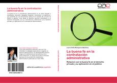 Buchcover von La buena fe en la contratación administrativa