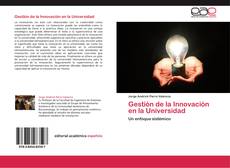 Gestión de la Innovación en la Universidad kitap kapağı