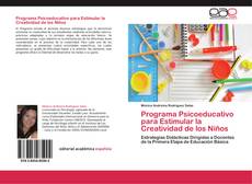 Copertina di Programa Psicoeducativo para Estimular la Creatividad de los Niños