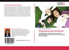Bookcover of Importancia de la lectura: