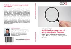 Portada del libro de Análisis de errores en el aprendizaje del Español