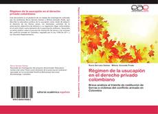 Buchcover von Régimen de la usucapión en el derecho privado colombiano