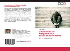 Capa do livro de Condiciones de Marginalidad y Exclusiones en Rahue 