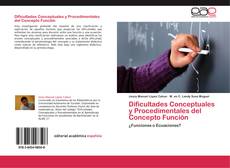 Bookcover of Dificultades Conceptuales y Procedimentales del Concepto Función