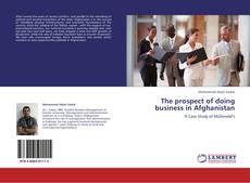 Capa do livro de The prospect of doing business in Afghanistan 