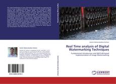 Capa do livro de Real Time analysis of Digital Watermarking Techniques 
