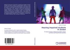 Bookcover of Hearing impaired students in Jordan
