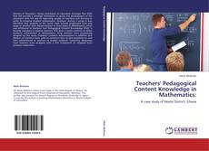 Teachers' Pedagogical Content Knowledge in Mathematics: kitap kapağı