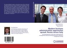 Buchcover von Modern business administration approaches spread: Russia versus Italy