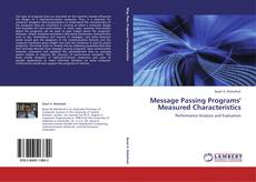 Capa do livro de Message Passing Programs' Measured Characteristics 