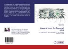Capa do livro de Lessons from the financial crisis 
