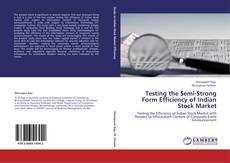 Bookcover of Testing the Semi-Strong Form Efficiency of Indian Stock Market