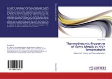 Capa do livro de Thermodynamic Properties of Some Metals at High Temperatures 