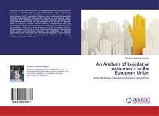 Portada del libro de An Analysis of Legislative Instruments in the European Union