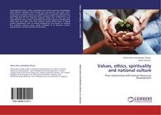 Values, ethics, spirituality and national culture kitap kapağı