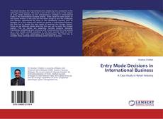 Borítókép a  Entry Mode Decisions in International Business - hoz