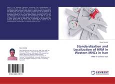 Buchcover von Standardization and Localization of HRM in Western MNCs in Iran