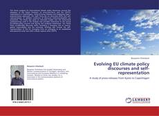 Capa do livro de Evolving EU climate policy discourses and self-representation 