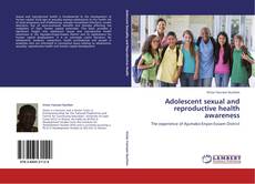 Adolescent sexual and reproductive health awareness kitap kapağı
