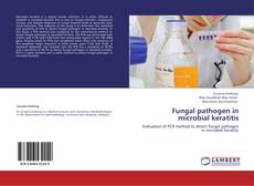 Couverture de Fungal pathogen in microbial keratitis