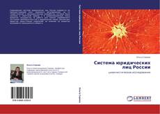 Capa do livro de Система юридических лиц России 