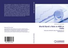 Capa do livro de World Bank’s Role in HRD in India 