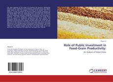 Capa do livro de Role of Public Investment in Food-Grain Productivity: 