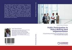 Portada del libro de Public Participation In Policy-Making And Implementation