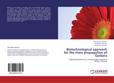 Capa do livro de Biotechnological approach for the mass propagation of Gerbera 