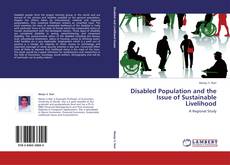 Buchcover von Disabled Population and the Issue of Sustainable Livelihood